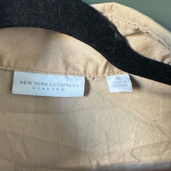 New York & Company Stretch Collared Sleeveless Blouse XL - Picture 2 of 3